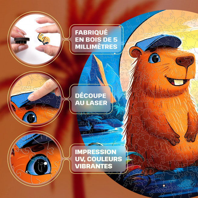 Images et photos de Capybara Puzzle 200 pieces. ESC WELT.