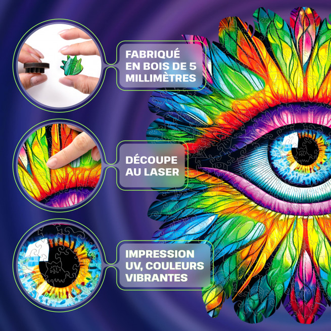 Images et photos de Eye puzzle 200 pieces. ESC WELT.