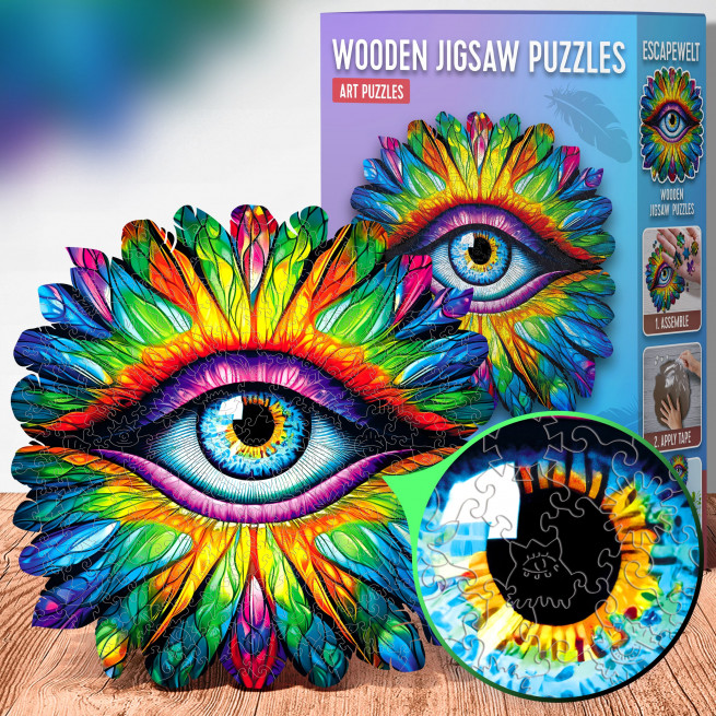 Images et photos de Eye puzzle 200 pieces. ESC WELT.