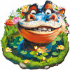 Images et photos de Funny Hippo Puzzle 300 pieces. ESC WELT.