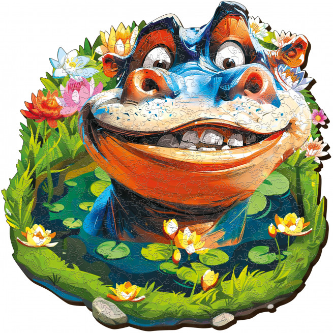 Images et photos de Funny Hippo Puzzle 300 pieces. ESC WELT.