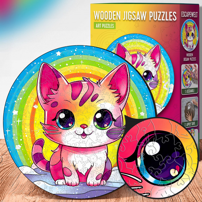 Images et photos de Kitten Puzzle 200 pieces. ESC WELT.