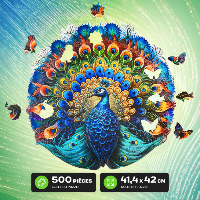 Images et photos de Peacock puzzle 500 pièces. ESC WELT.