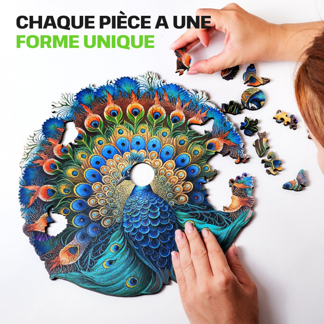 Images et photos de Peacock puzzle 200 pièces. ESC WELT.
