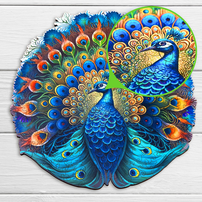 Images et photos de Peacock puzzle 200 pièces. ESC WELT.