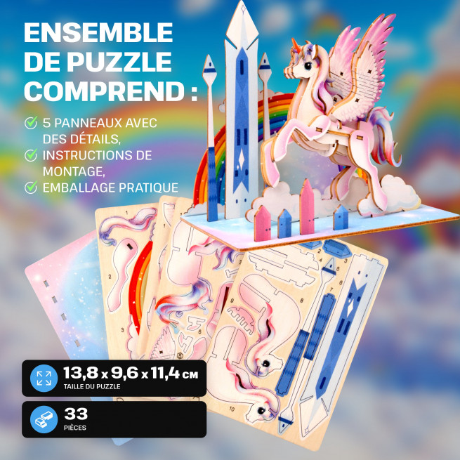 Images et photos de Fantasy Trio 3D Puzzle Kit. ESC WELT.