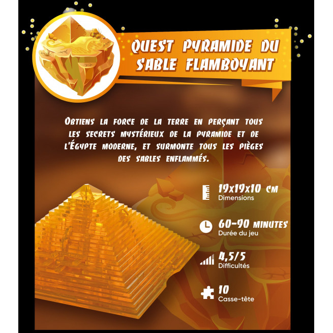 Images et photos de Quest Pyramid Flaming Sand. ESC WELT.