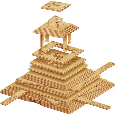 3D Puzzle Game Quest Pyramid
