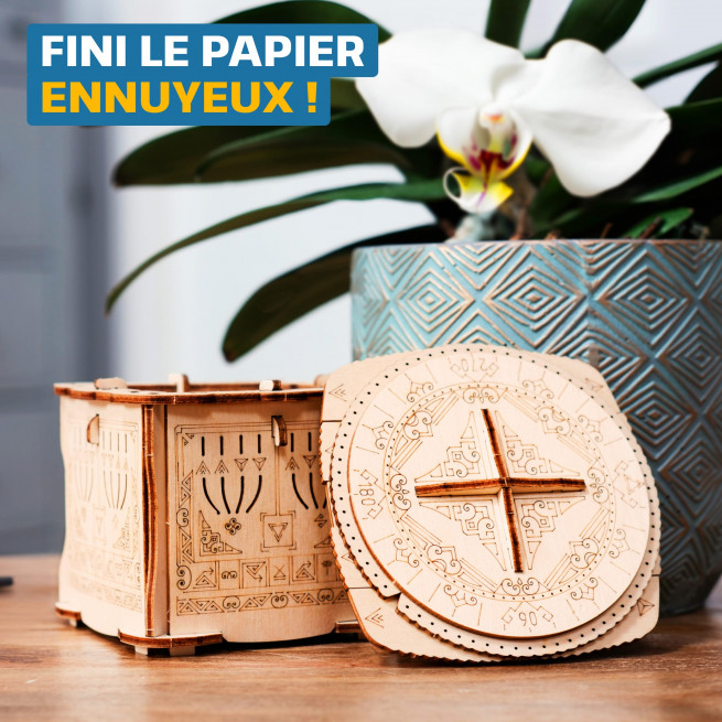 Images et photos de Wooden Secret LOCK BOX, KIT DE PUZZLE 3D À MONTER SOI-MÊME. ESC WELT.