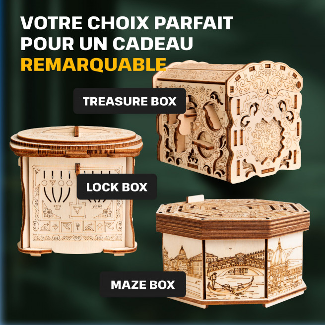 Images et photos de Wooden Secret LOCK BOX. ESC WELT.