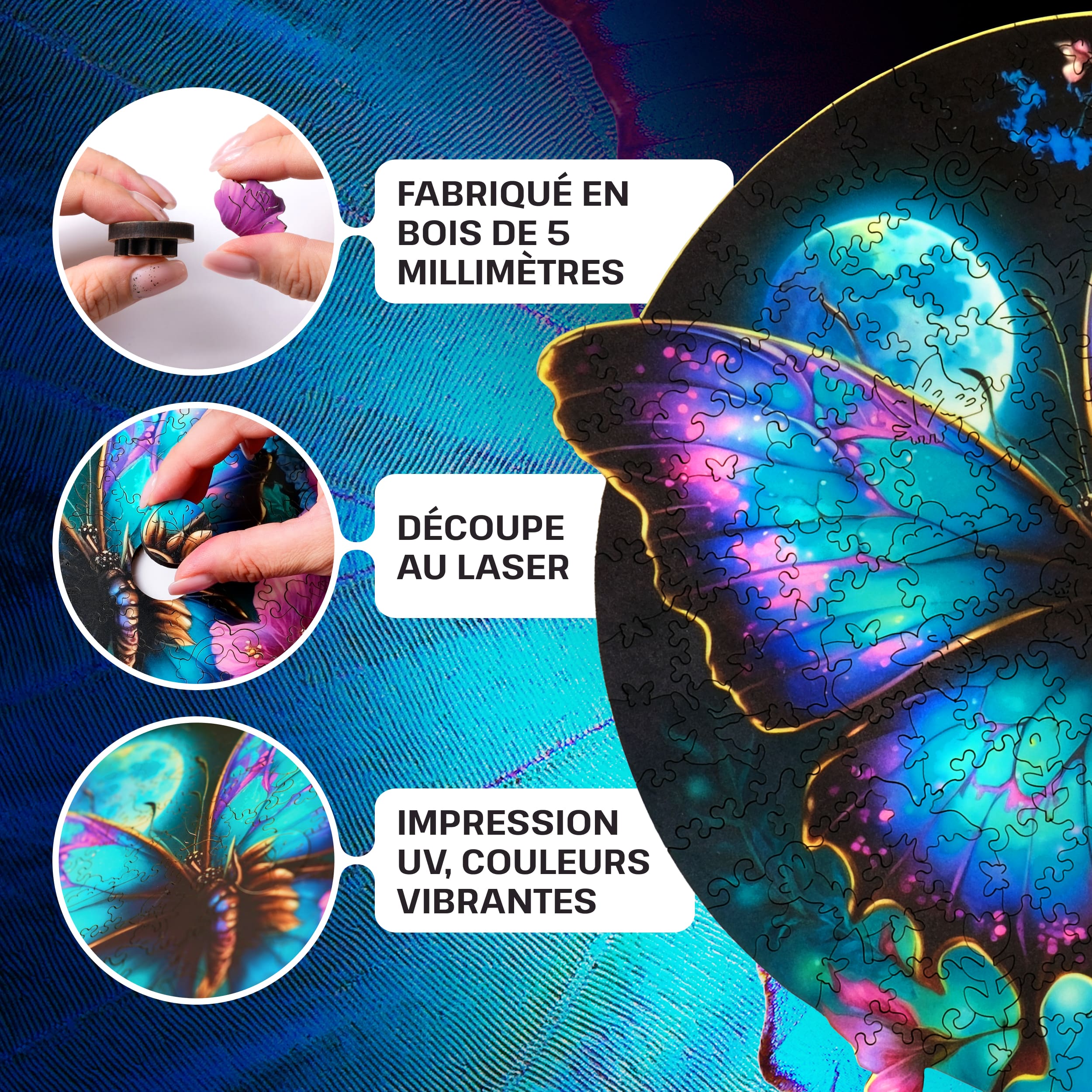 Images et photos de Butterfly puzzle 300 pièces. ESC WELT.