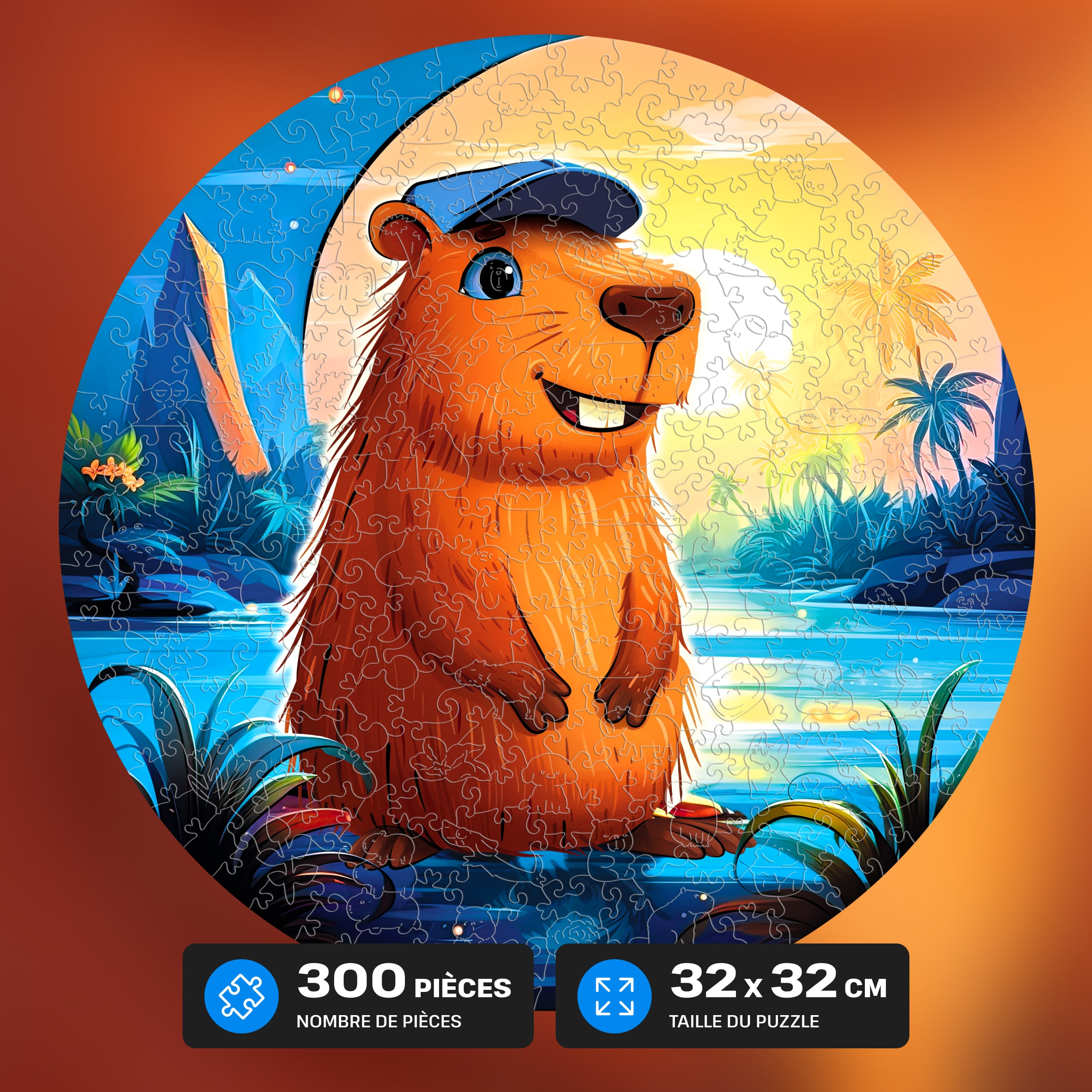 Images et photos de Capybara Puzzle 300 pieces. ESC WELT.