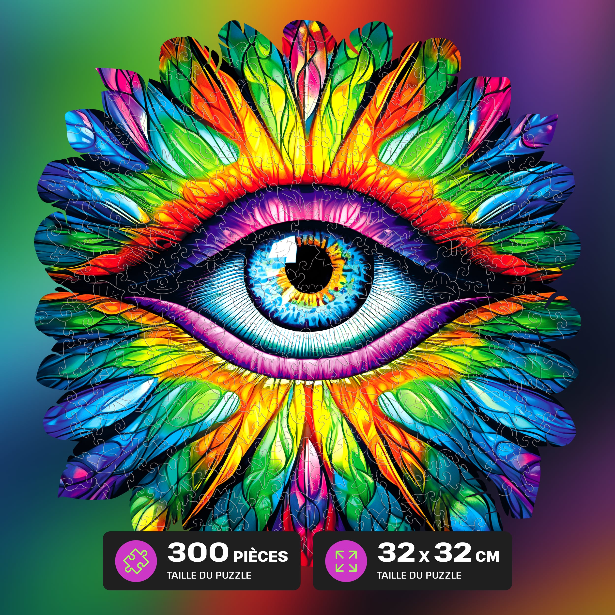 Images et photos de Eye puzzle 300 pieces. ESC WELT.