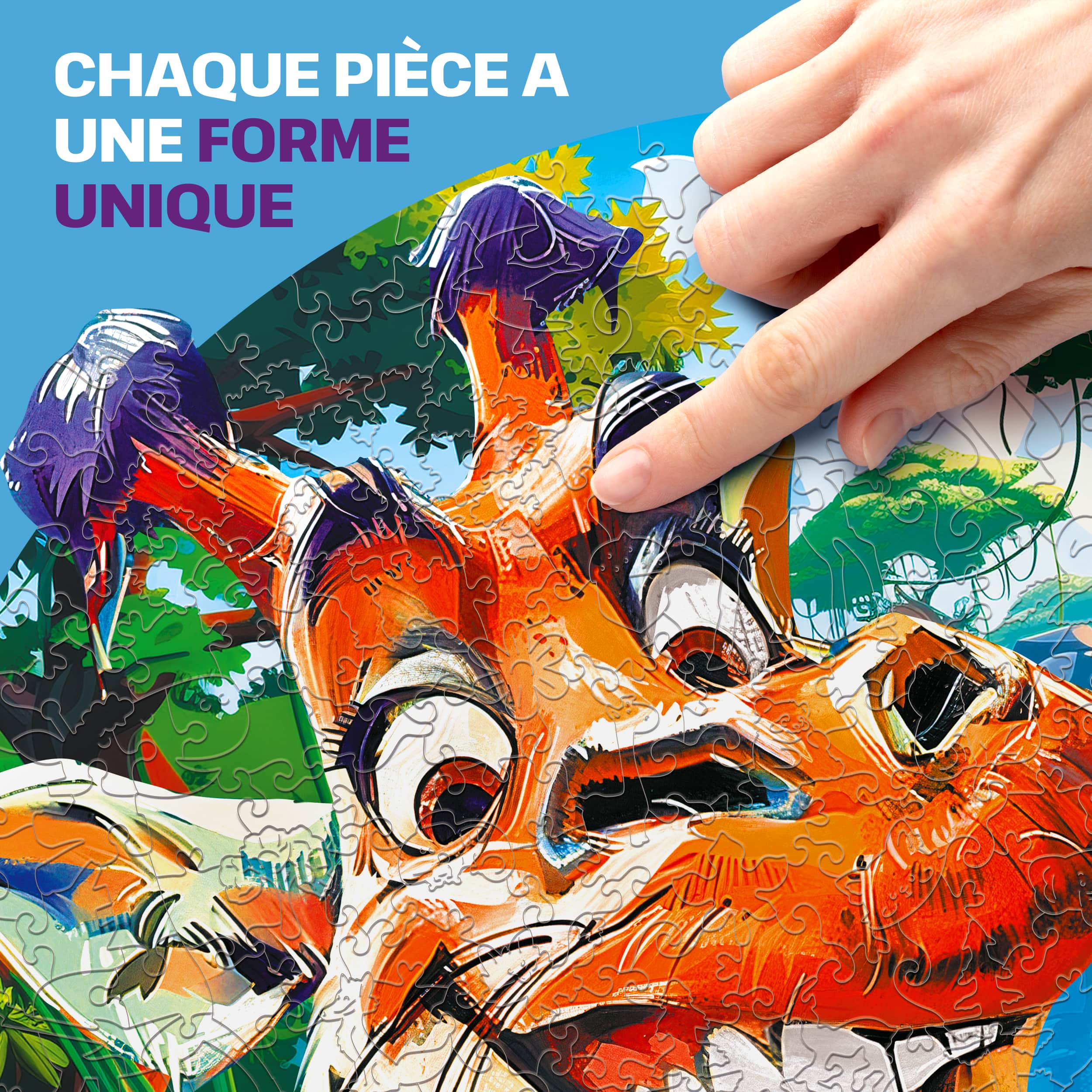 Images et photos de Funny Giraffe Puzzle 200 pieces. ESC WELT.