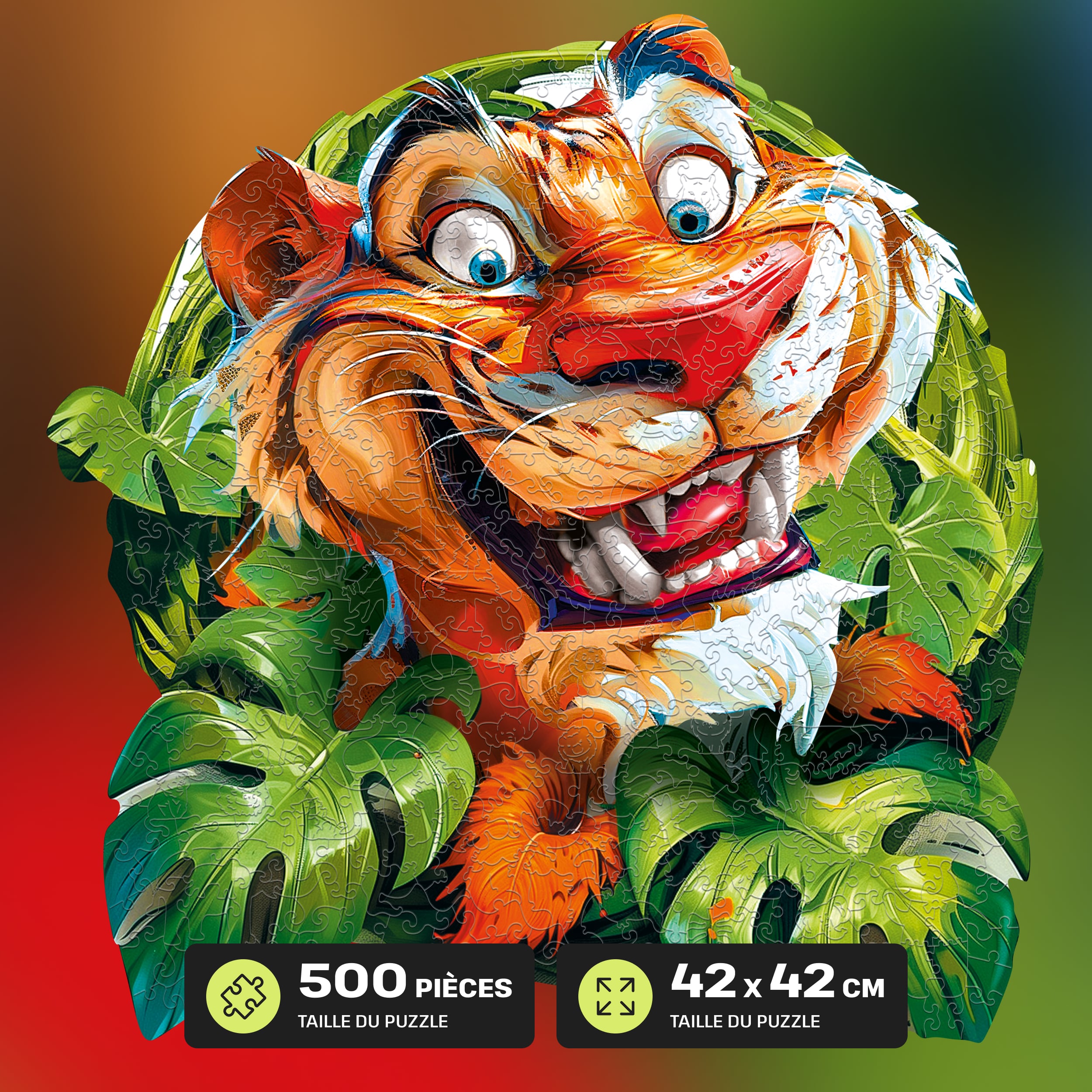 Images et photos de Funny Tiger Puzzle 500 pieces. ESC WELT.