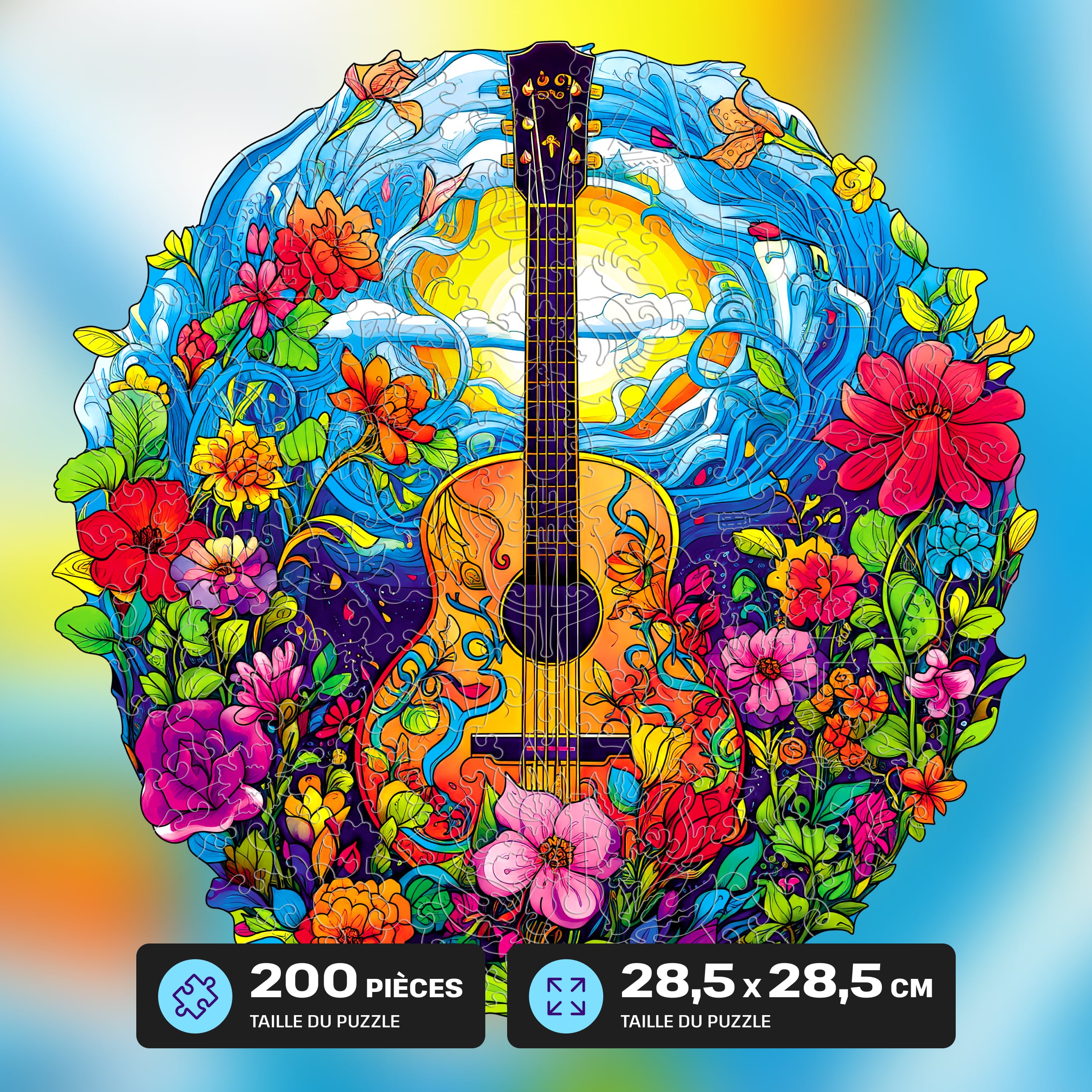 Images et photos de Guitar puzzle 200 pieces. ESC WELT.