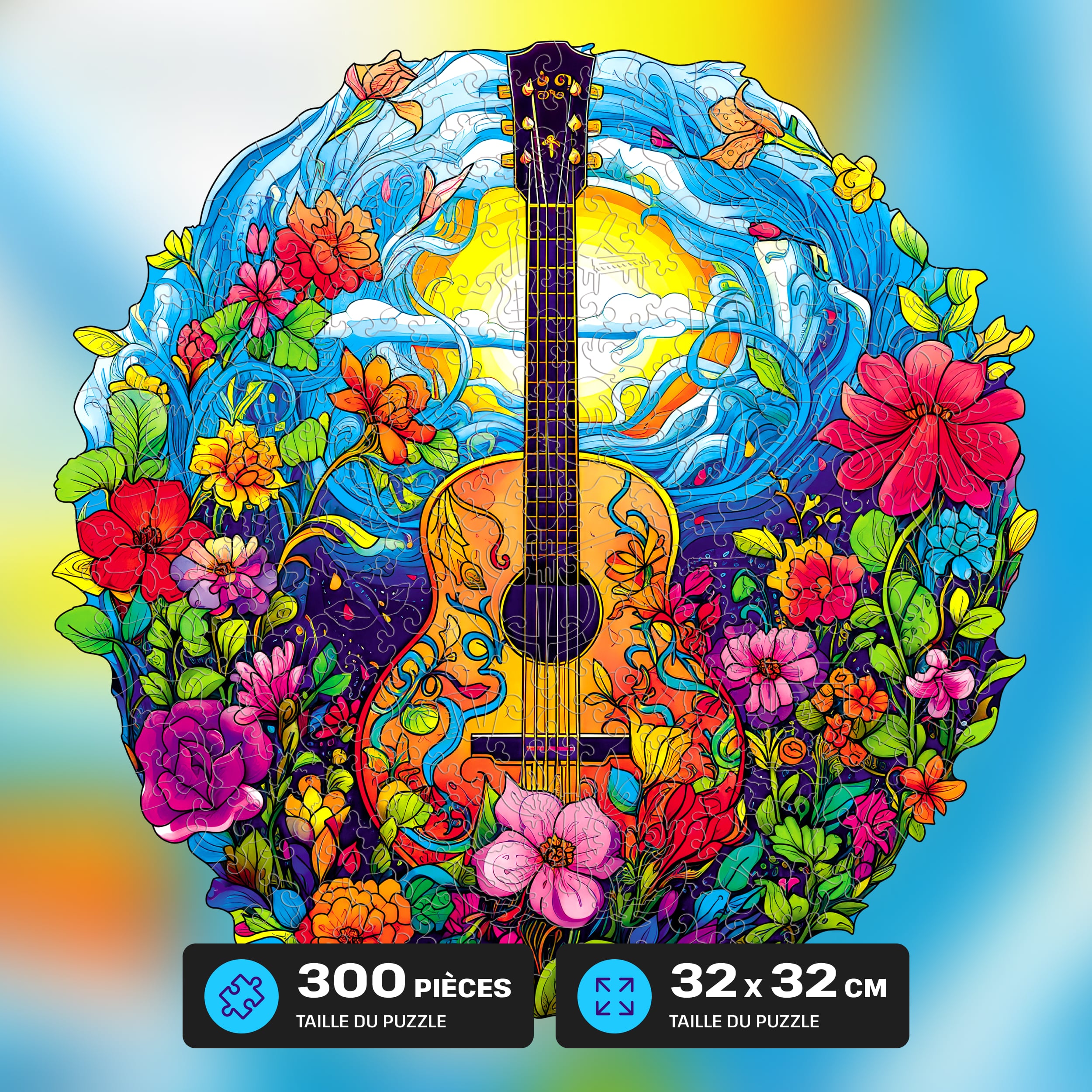 Images et photos de Guitar puzzle 300 pieces. ESC WELT.