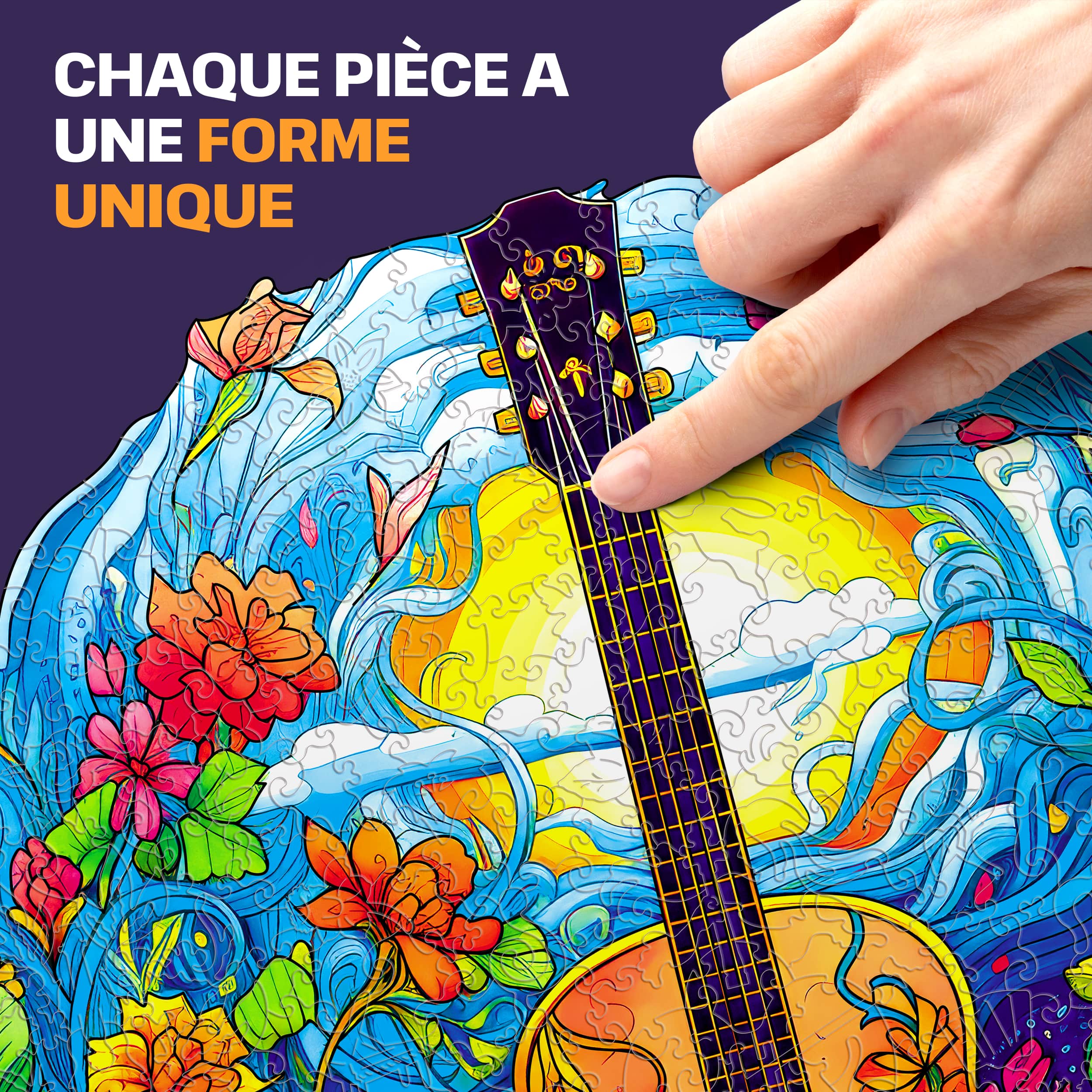 Images et photos de Guitar puzzle 200 pieces. ESC WELT.