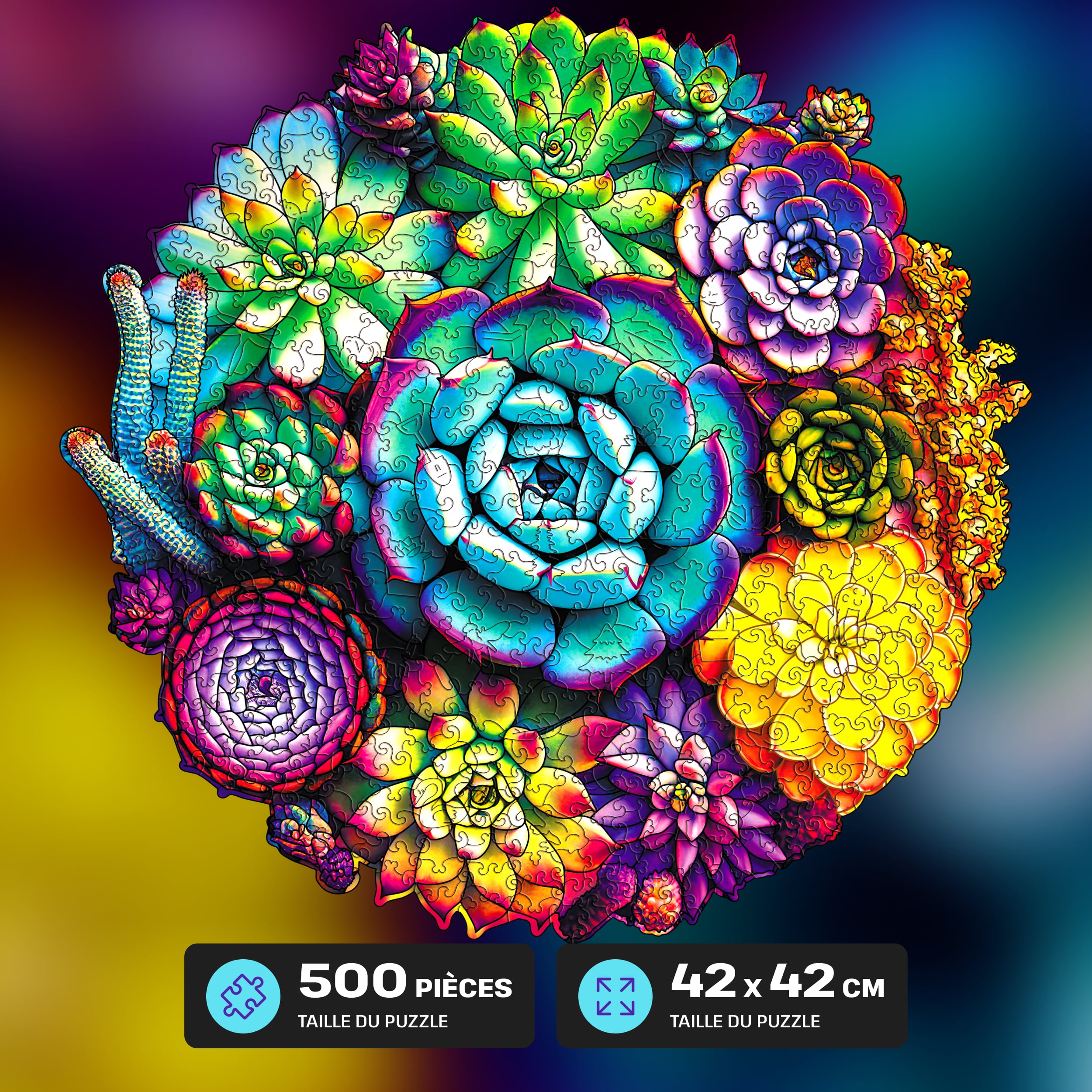 Images et photos de SUCCULENT PUZZLE 500 pièces. ESC WELT.