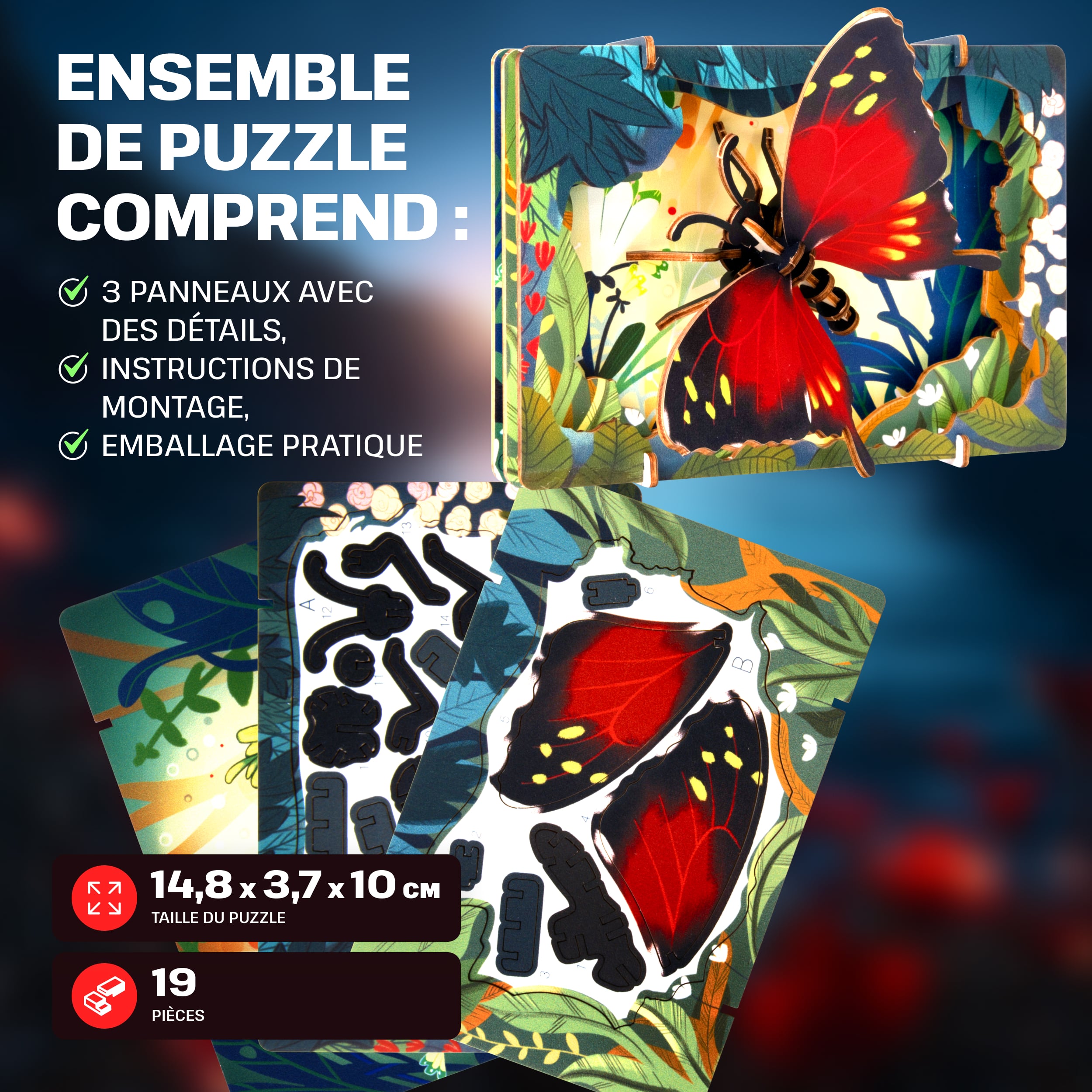 Images et photos de Safari Wonders 3D Puzzle Kit. ESC WELT.