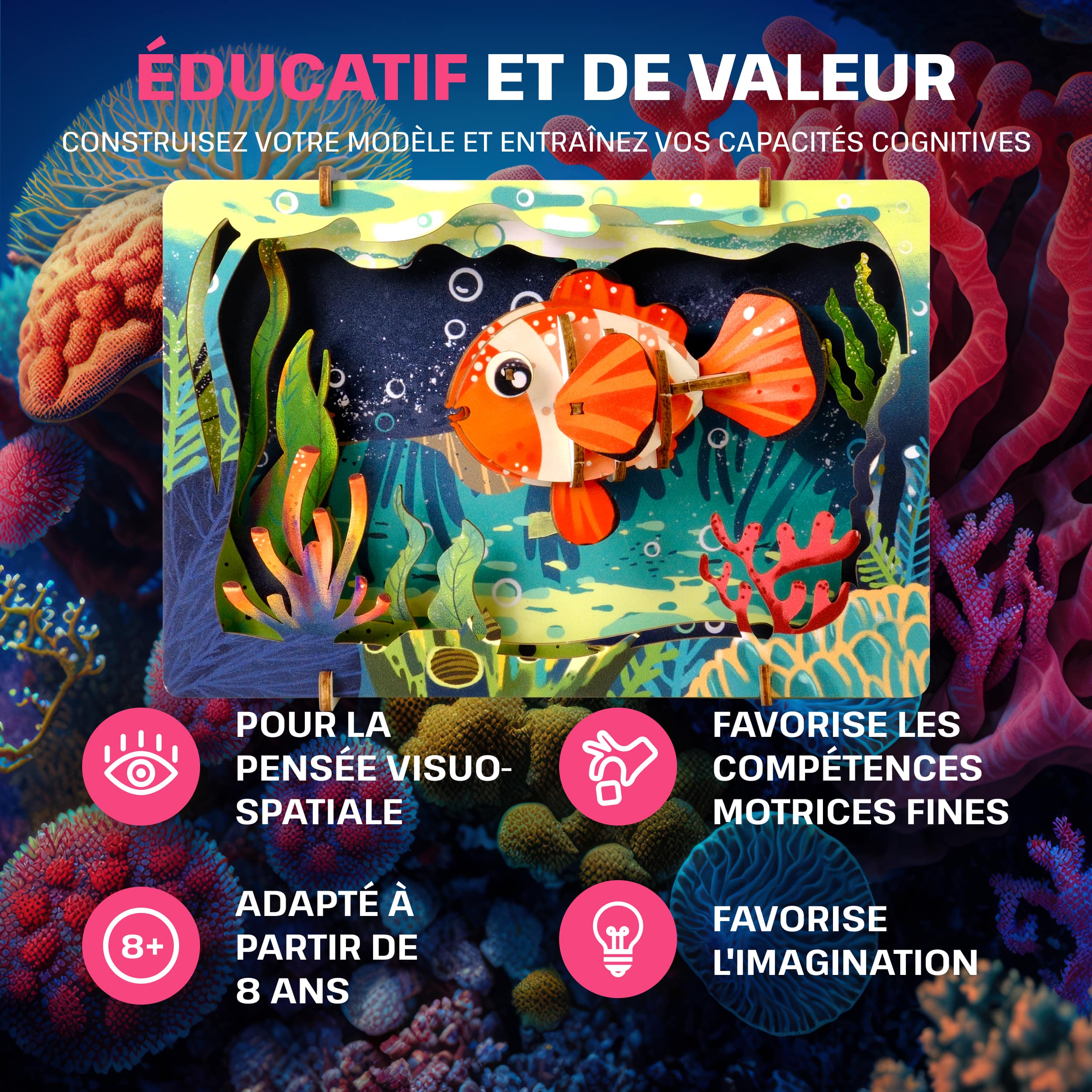 Images et photos de Safari Wonders 3D Puzzle Kit. ESC WELT.