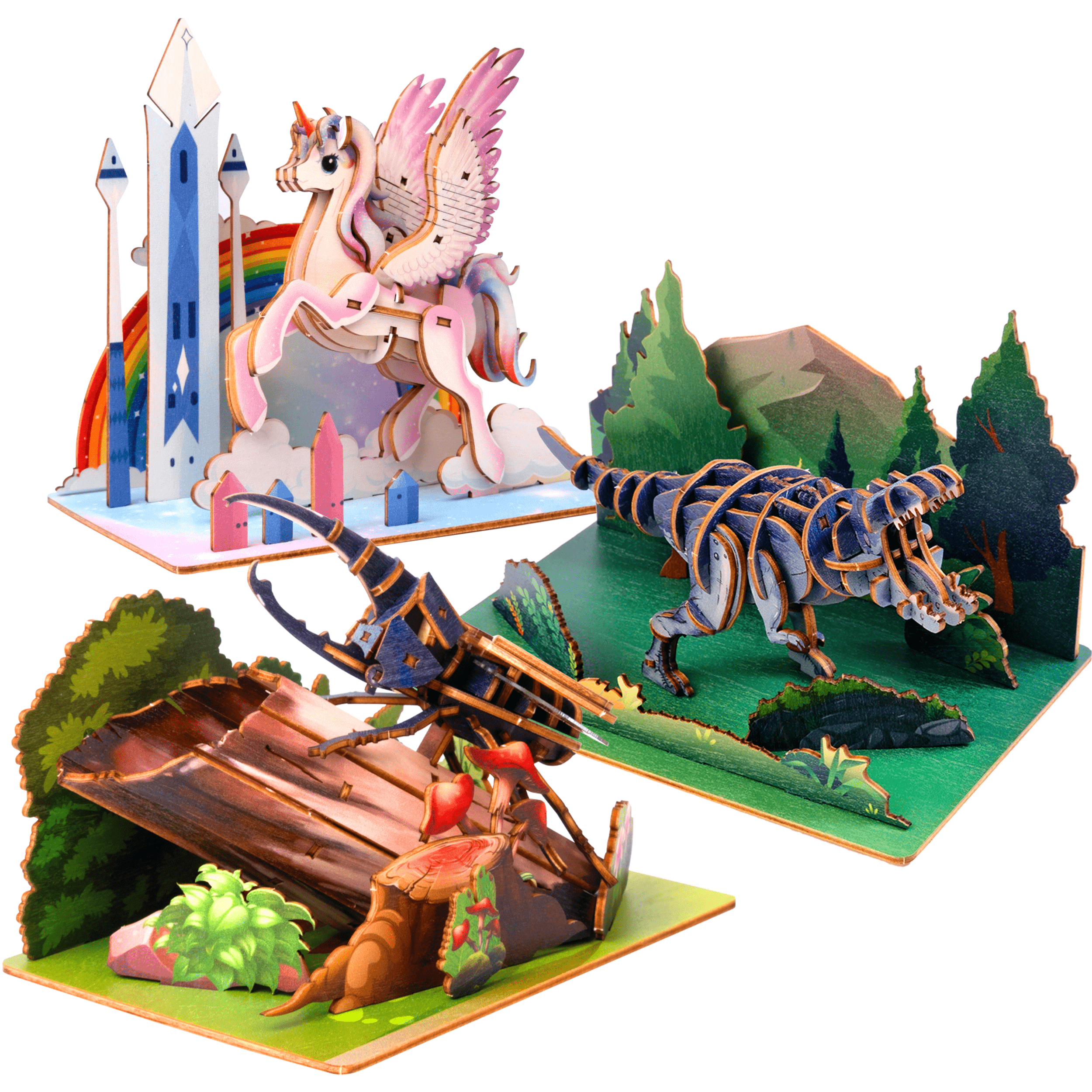 Images et photos de Fantasy Trio 3D Puzzle Kit. ESC WELT.