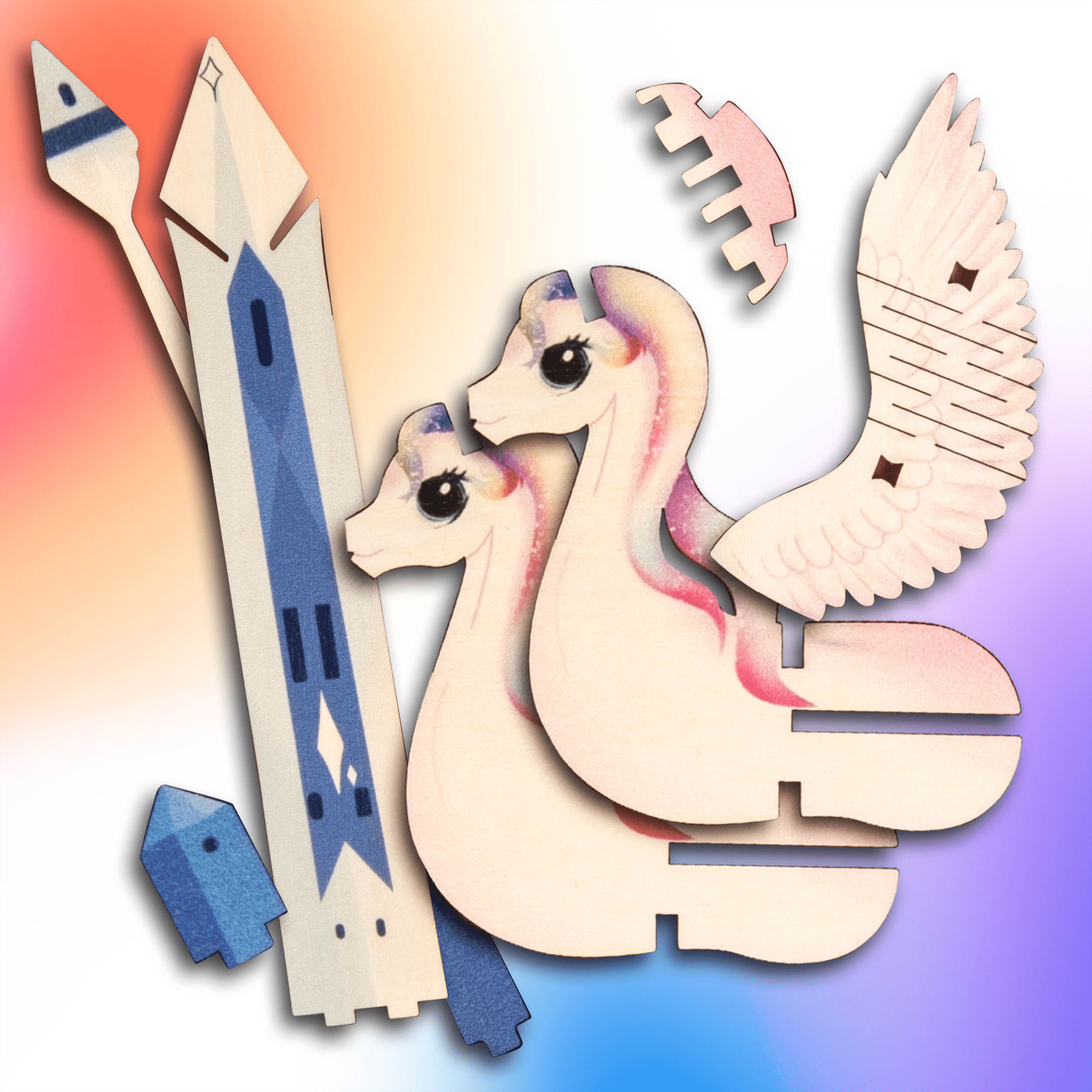 Images et photos de Fantasy Trio 3D Puzzle Kit. ESC WELT.