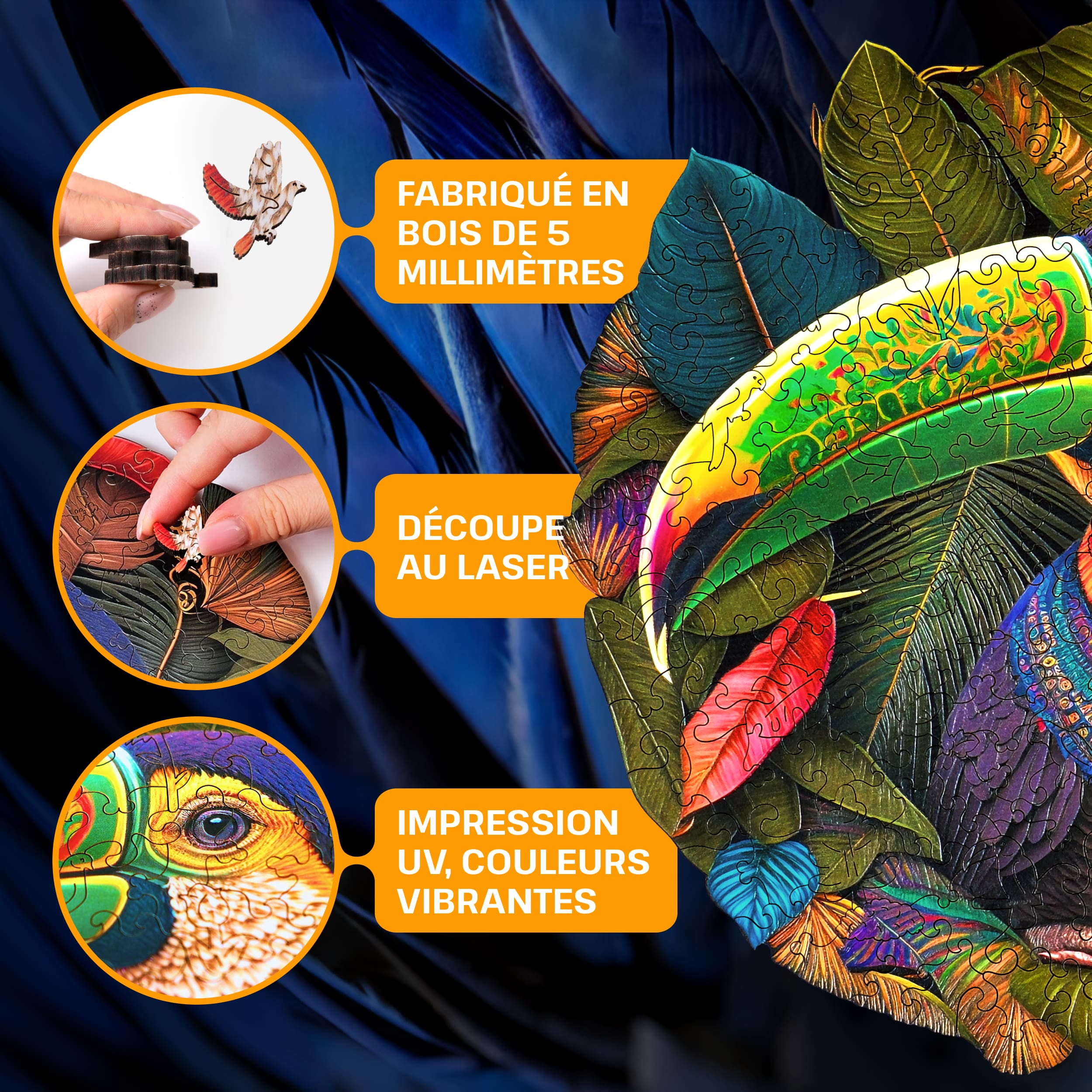 Images et photos de Toucan puzzle 200 pièces. ESC WELT.